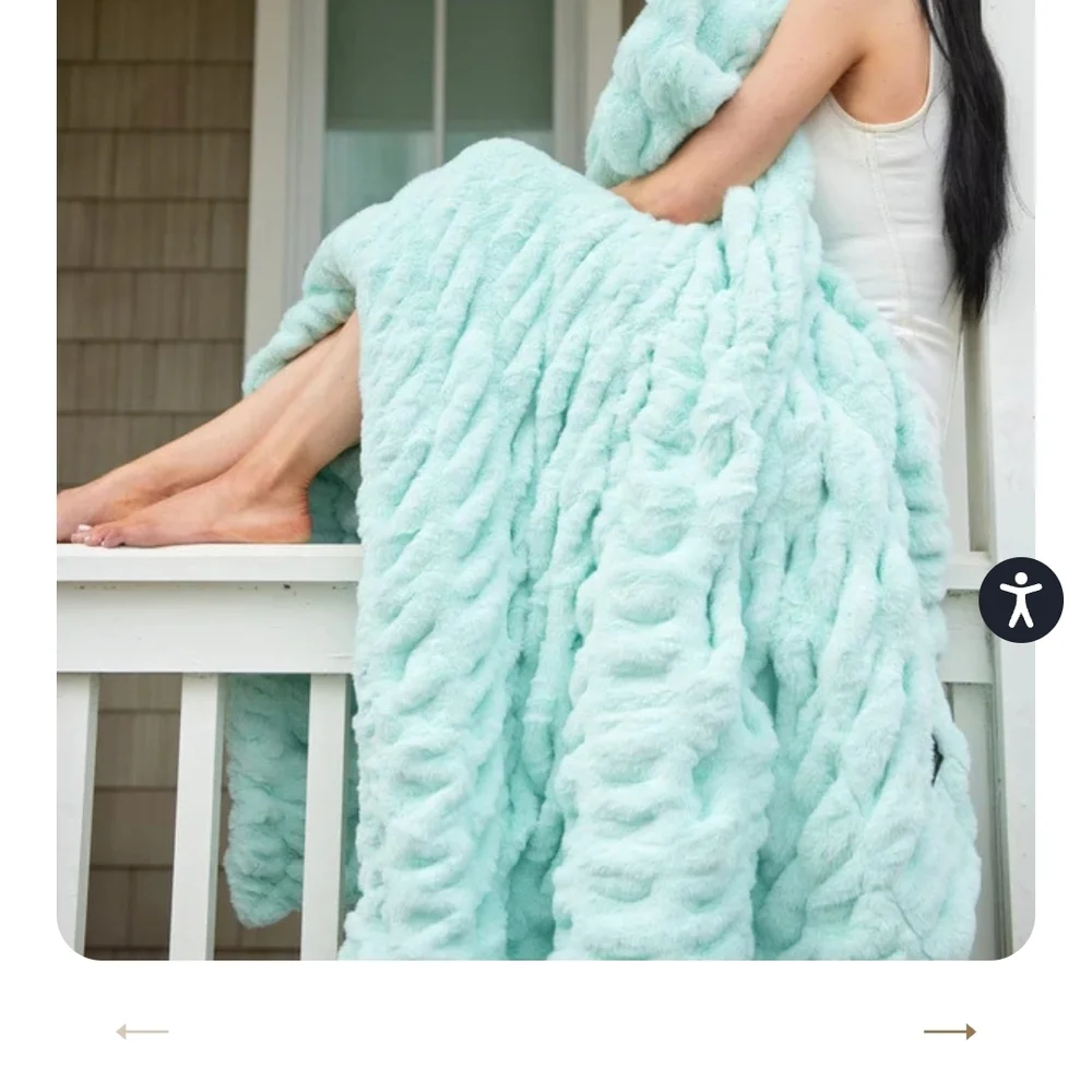 Minky Couture Designer Blanket - Blue